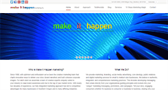 Desktop Screenshot of makeithappen365.com